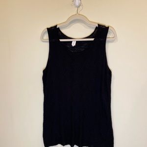 Jones New York Black Sleeveless Tank Top